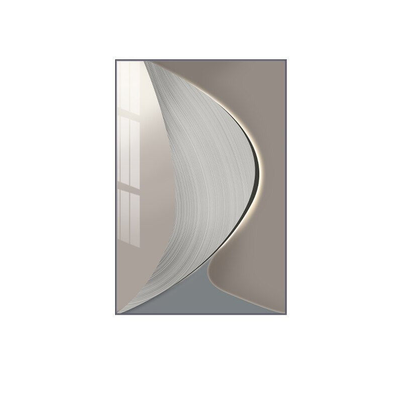 Abstract Industrial Gray Beige Wall Art Fine Art Canvas Prints Pictures For Urban Apartment Living Room Home Office Art Decor | Bowlift