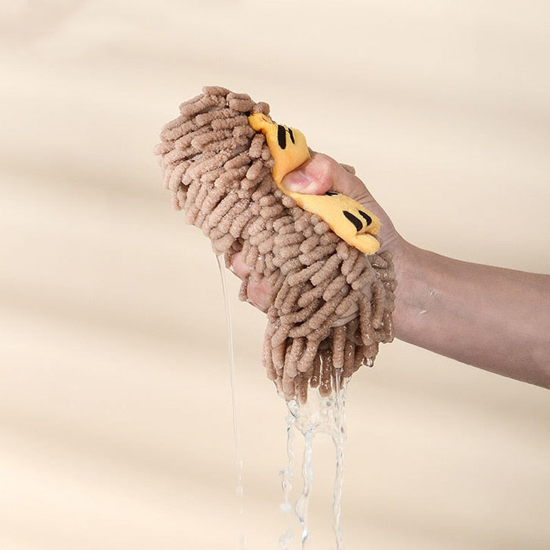 BowLift | Quick Water Absorber Bear Plush Hand Towel