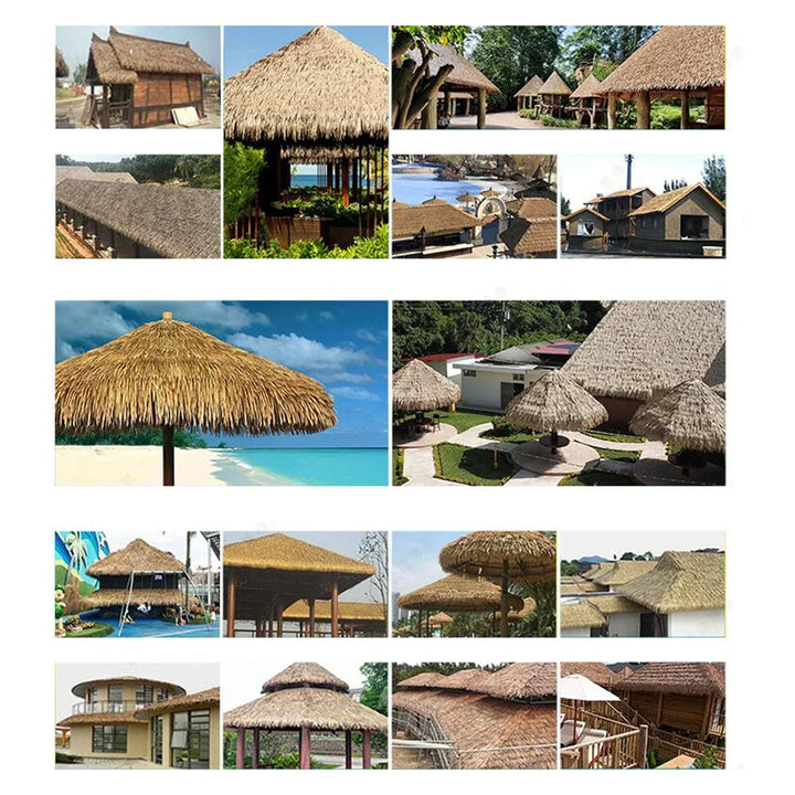 BowLift | Palmora Palm Roof Mat | Tropical Look for Garden & Balcony | UV Resistant & Cuttable | 100×50 cm