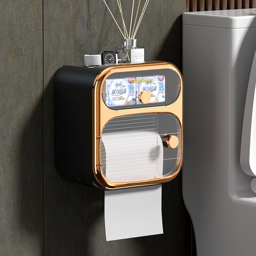 BowLift | MultiBox Wall-Mounted Toilet Paper Towel Storage Box