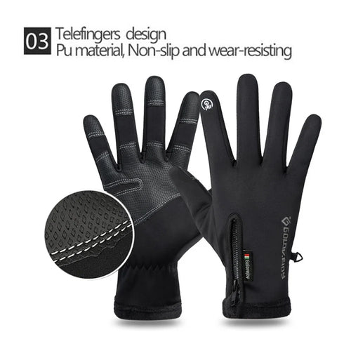 BowLift | IronRide Motorcycle Winter Gloves | Waterproof & Windproof | Fleece Lined & Touchscreen Compatible | Tactical Design