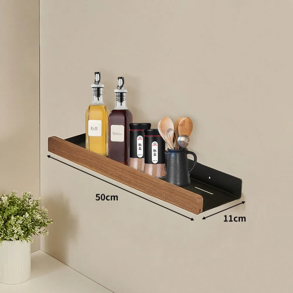 CulinaWood Kitchen Wall Shelf Bowlift