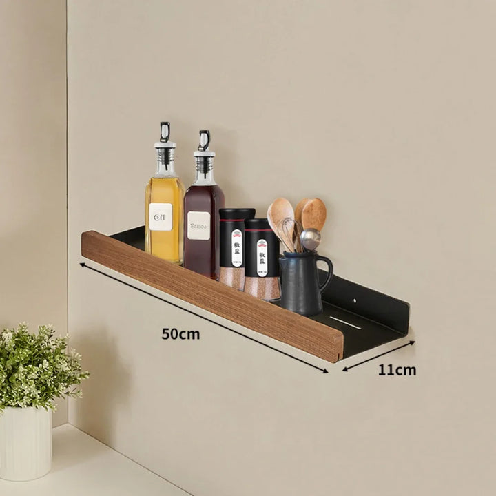 CulinaWood Kitchen Wall Shelf Bowlift