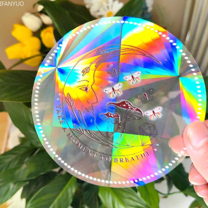 BowLift | SunGlow Window Sticker | 3D Rainbow Effect | Self-Adhesive & Reusable