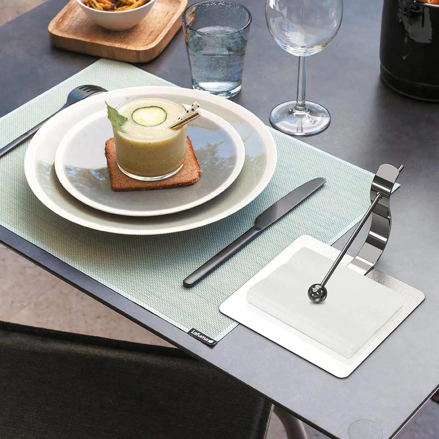 BowLift | Stainless Steel Wipe Napkin Holder