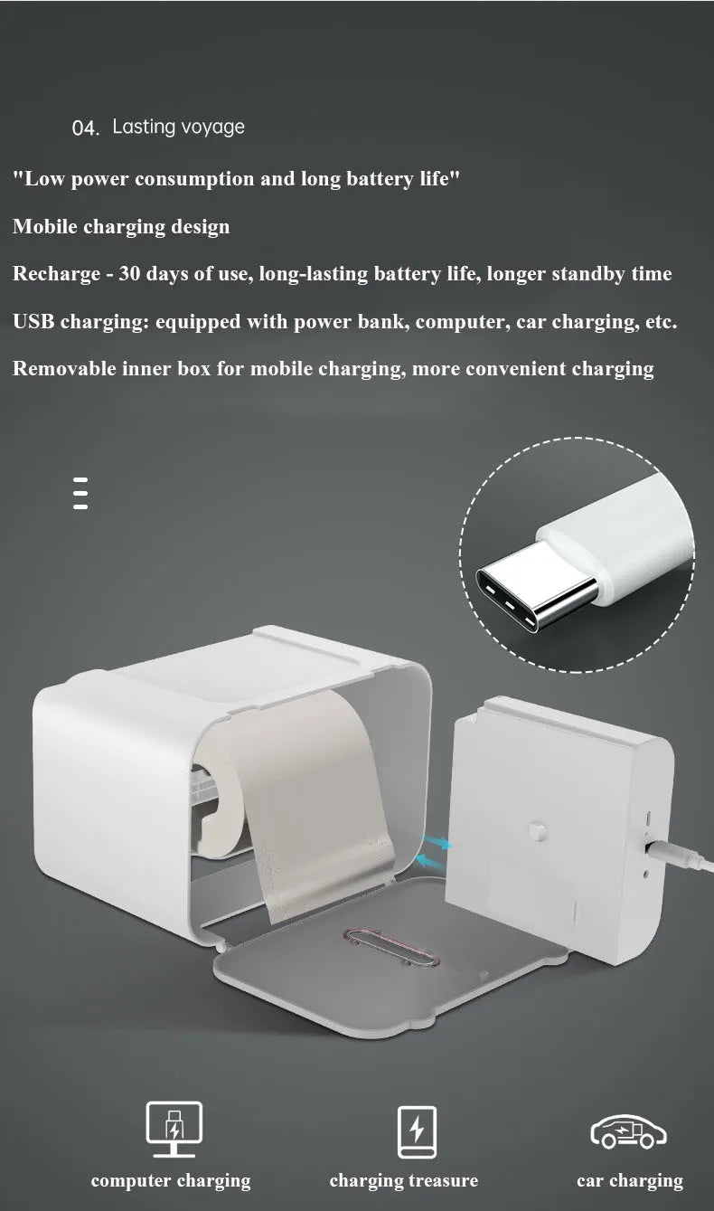 BowLift | Wall-Mounted Smart Automatic Tissue Dispenser