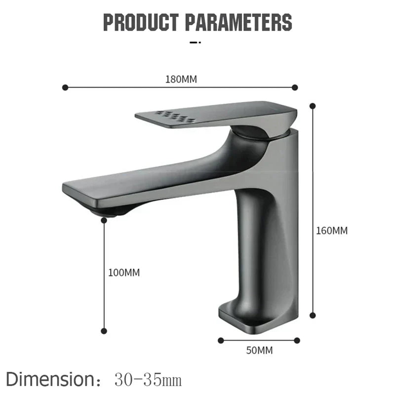 BowLift | Elegant bathroom faucet - with single lever for timeless comfort