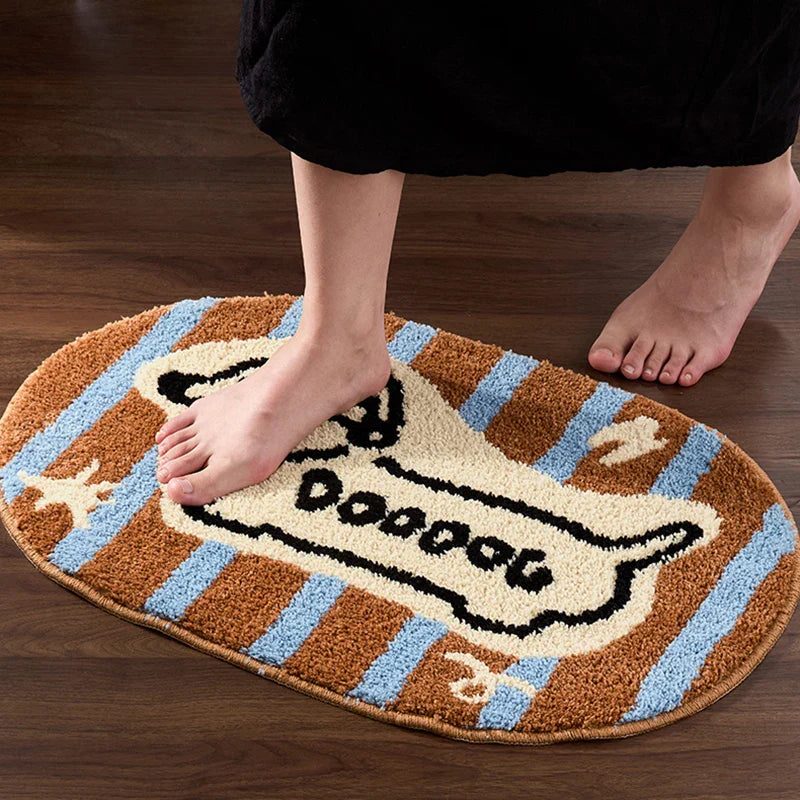Tufted Dachshund Bathroom Mat | Bowlift