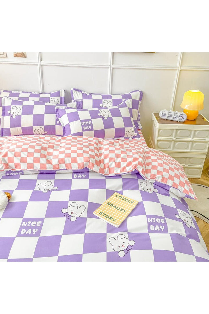 Rabbit-Purple-Bedding | Bowlift
