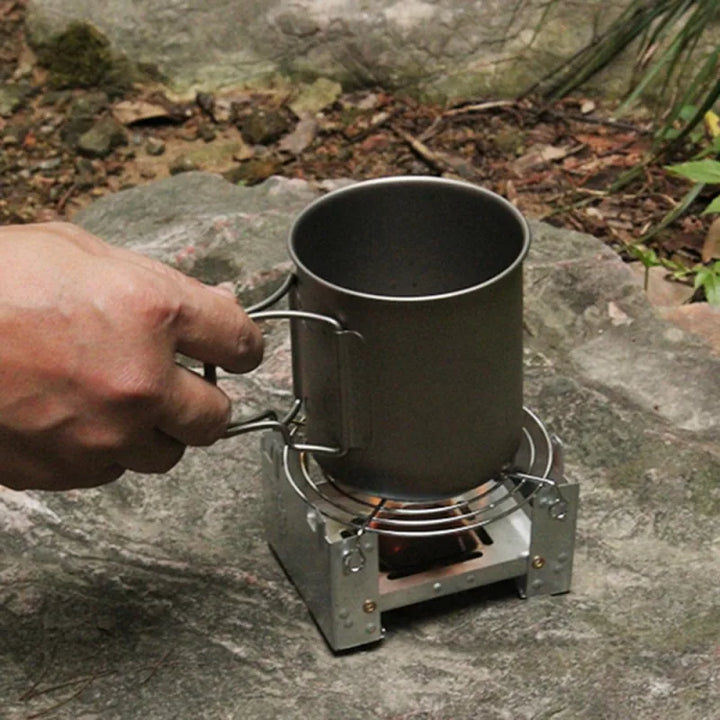 Ultra-Lightweight Folding Ironwood Pocket Size Burner | Bowlift