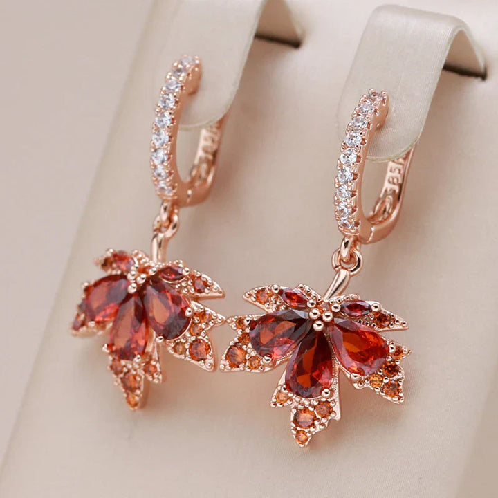 BowLift | Dainty Autumn Maple Leaf Earrings