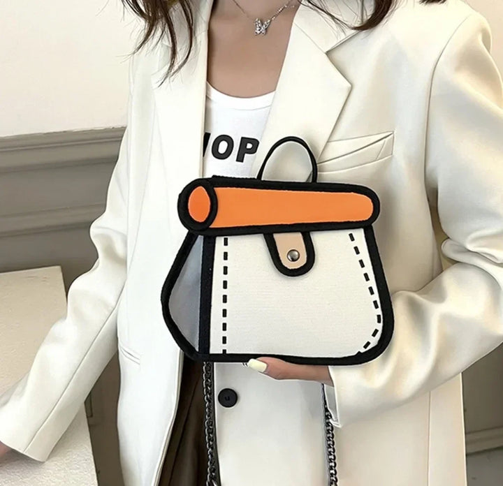 BowLift | 2D Canvas Texture Crossbody Bag