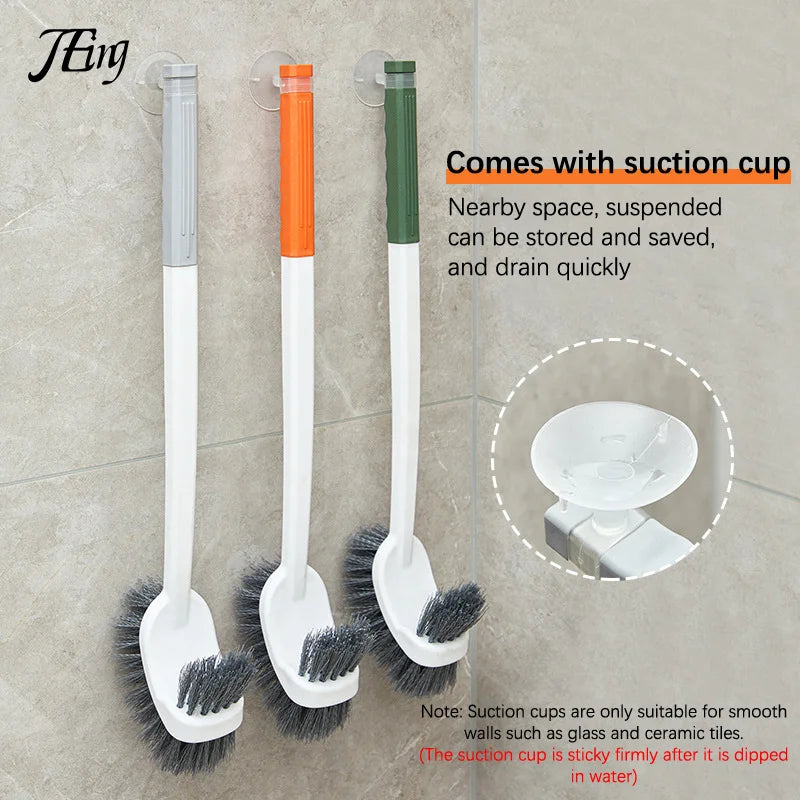 BowLift | CleanTwin WC Brush | Double-Sided Toilet Brush with Long Handle | Deep Cleaning & Hygienic | Space-Saving Hangable