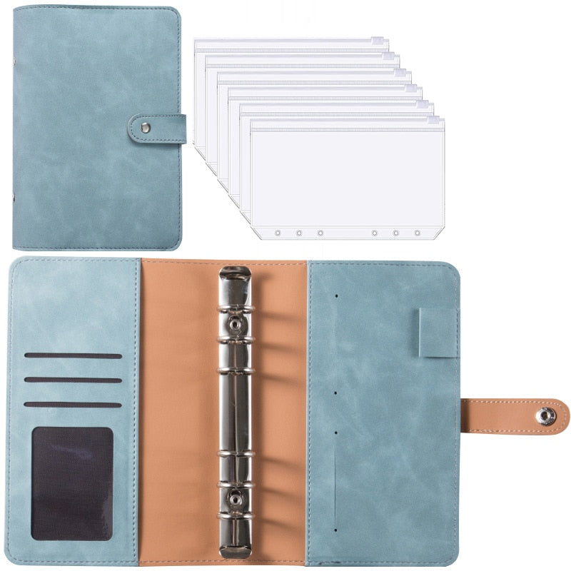 BowLift | Financial Planner Leather Multi Pocket Bill Organizer Notebook