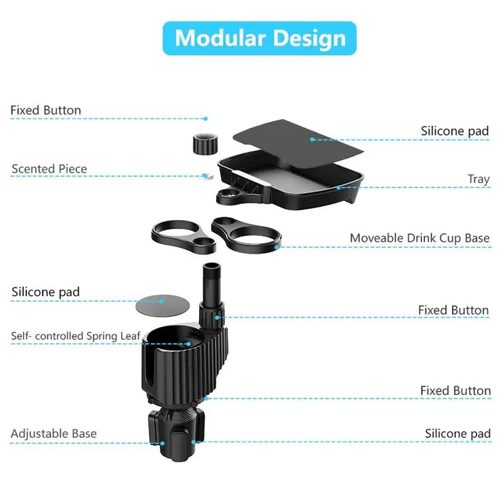 BowLift | Car Cup Holder with Detachable Tray