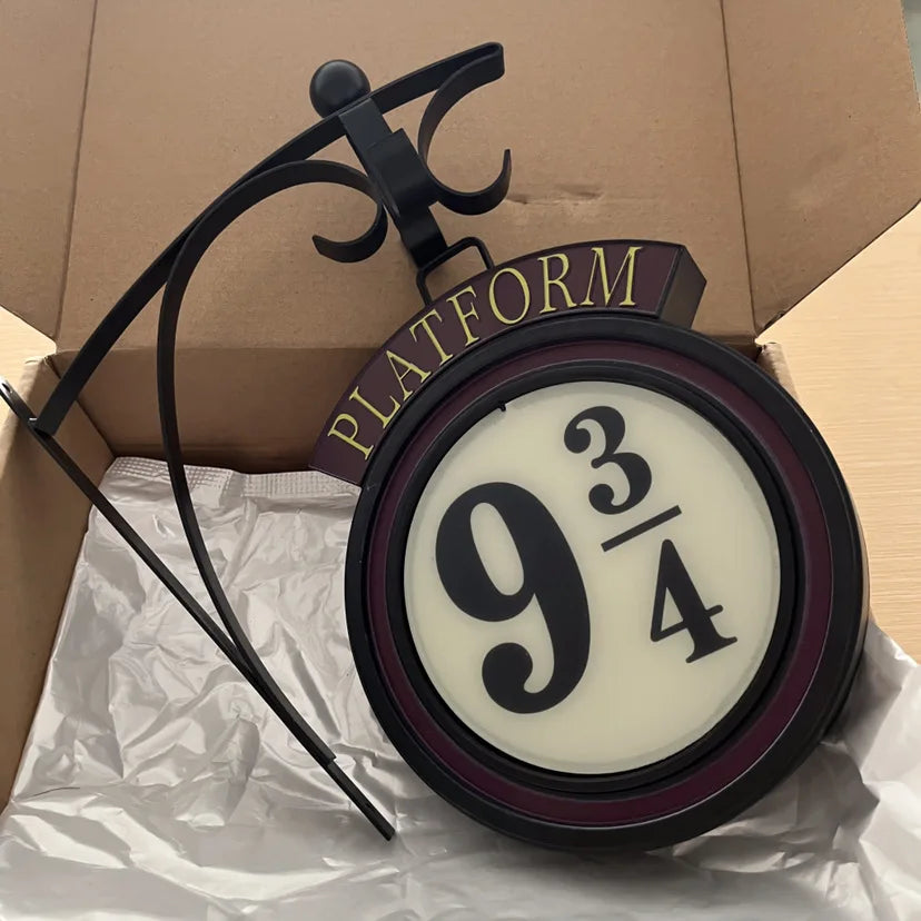 BowLift | Harry Potter 9 3/4 Figure Nightstand Lamp LED Magical Wall Lamps Platform Hogwarts 3D Lamp Harry's Room Decoration Kids Birthday Gift