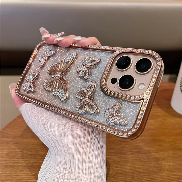 BowLift | Luxury Glitter Butterfly Rhinestone Case for iPhone