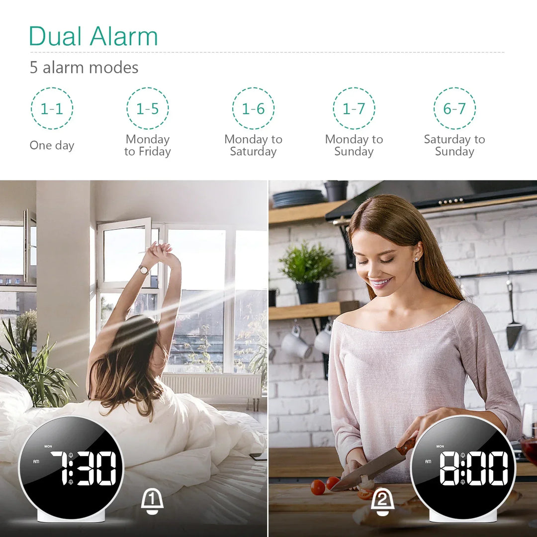 Compact LED Digital Table Clock – Modern Design with USB Connection | Bowlift