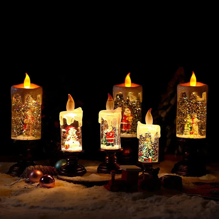 BowLift | Snowfall Crystal Christmas Candle Light