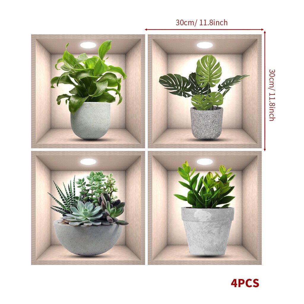 BowLift | Wall Decorative Potted Plant Stickers