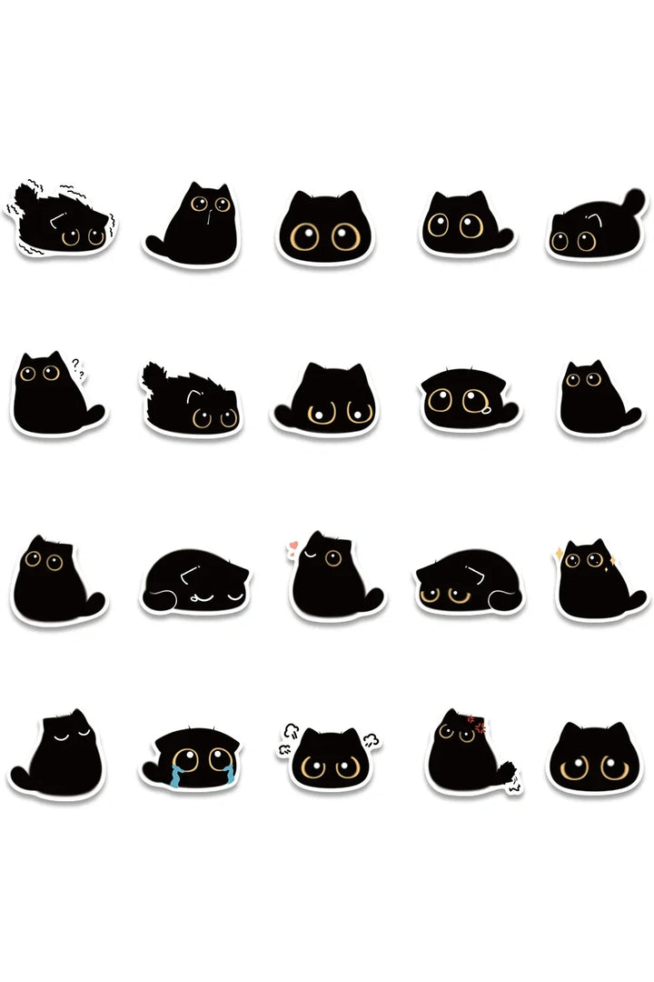 Black Cat Stickers | Bowlift