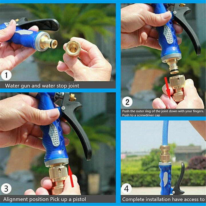 High Pressure Adjustable Hose Nozzle Water Gun | Bowlift