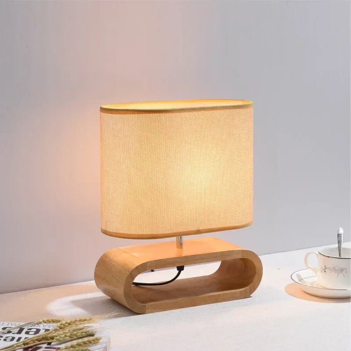 BowLift | Modern desk lamp with a luxurious wooden finish