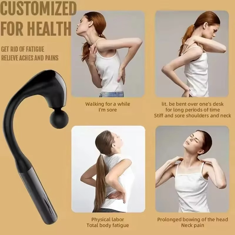 BowLift | 2025 Curved Smart Electric Massage Gun - Handheld Deep Tissue Massager
