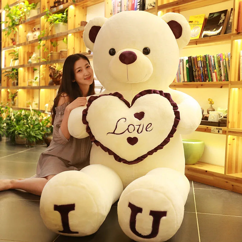 Giant Plush Bear with Soft Short-Plush Filling