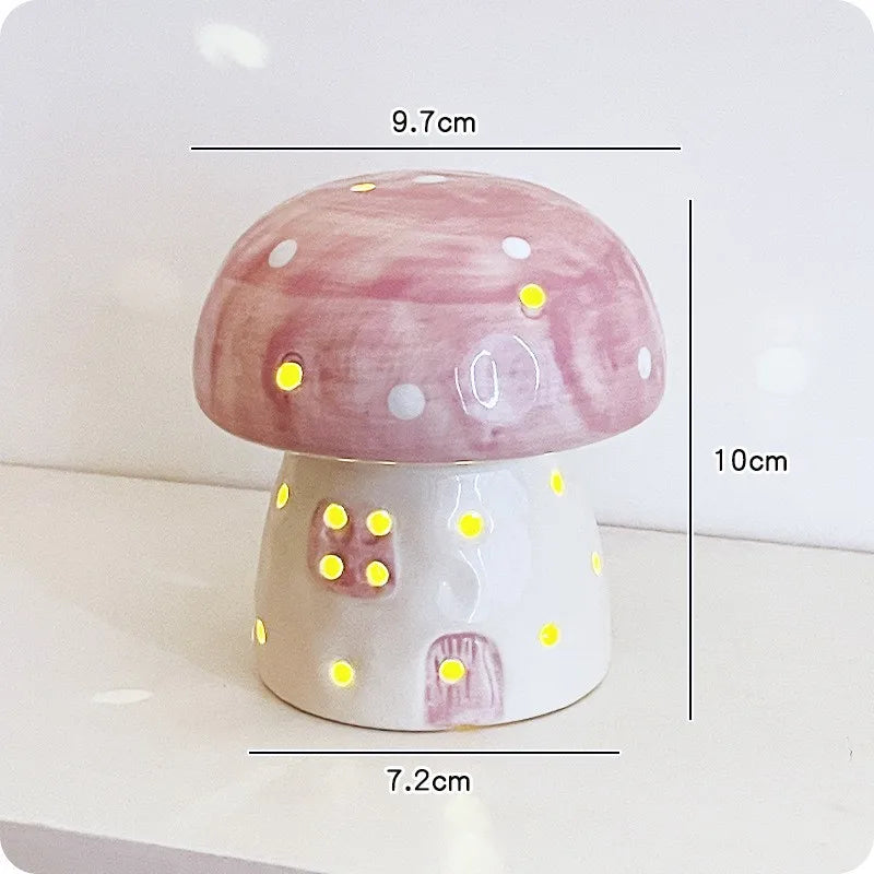 BowLift | Dreamy Mushroom Shape Ceramic Bedside Lamp