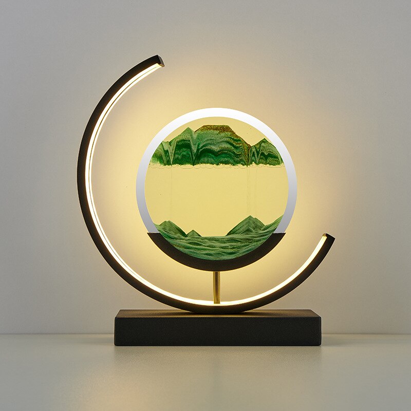 BowLift | Sand Table Lamp | Calming Sandscape Design | Perfect for Home Decor & Relaxation Spaces