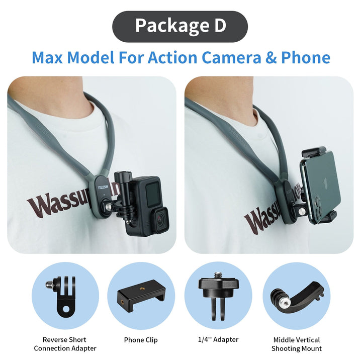 Magnetic Silicone Neck-Mounted Action Camera Accessories | Bowlift