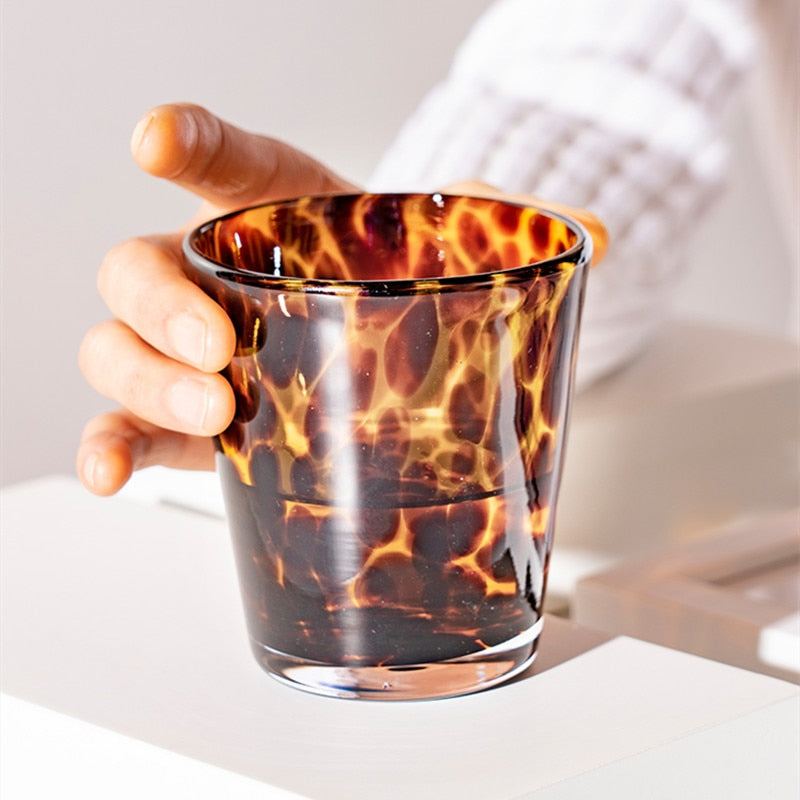 BowLift | Leopard Retro Drinking Glass