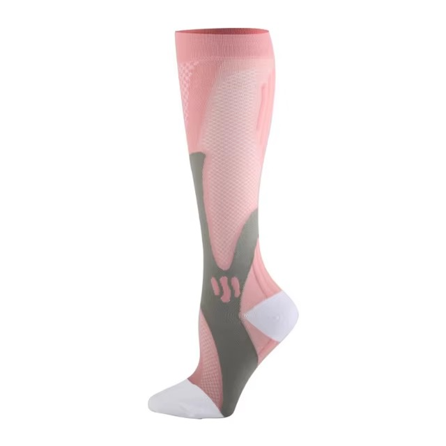 BowLift | Men's Mid Calf Medical Nursing Socks, Breathable Nylon Compression Support