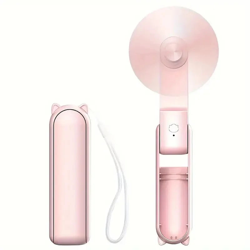 Foldable Mini-Hand Fan with Powerbank and Wristband – FrisMee 2-in-1 | Bowlift
