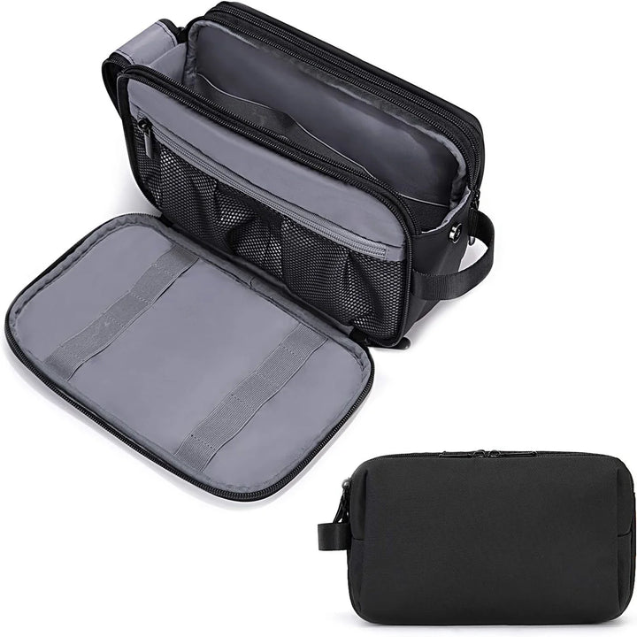 BowLift | Mannvaro Toiletry Bag Men | Water-repellent Dopp Kit Organizer | Large Volume & Wet Compartment | For Travel & Bathroom