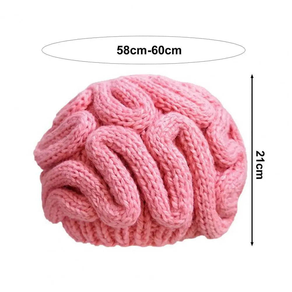 BowLift | Too Much IQ Knitted Brain Beanie