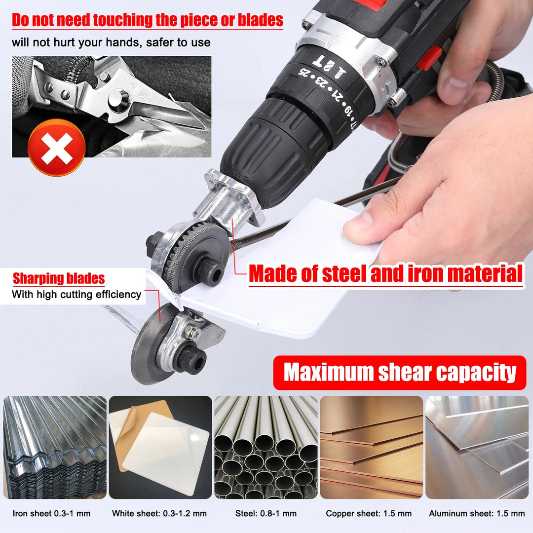 BowLift | Double Headed Electric Drill Plate Cutter