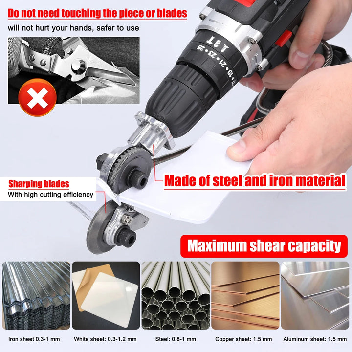 BowLift | Double Headed Electric Drill Plate Cutter