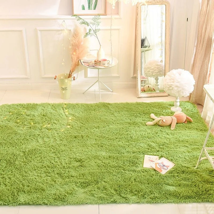 BowLift | Fluffy Ultra Soft Non-Slip Rug with Memory Foam Cushion