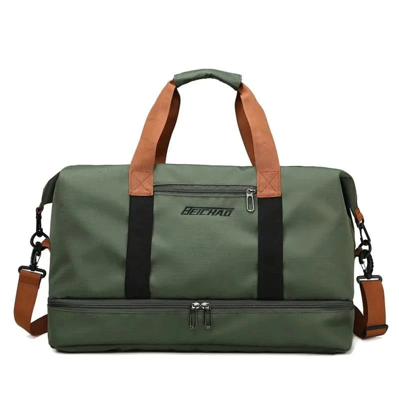 BowLift | Portable fitness bag with shoe compartment and wet dry separator bag for active travelling
