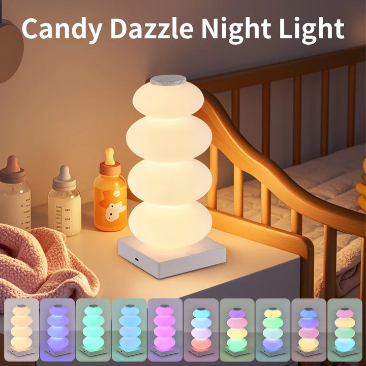 BowLift | AuraGlow LED table lamp | 16 RGB colors & warm white | Touch dimming | USB operation | 3W