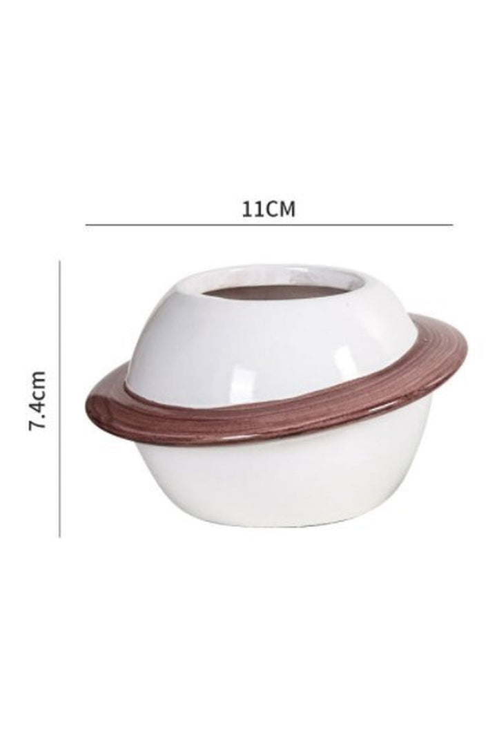 Motif ceramic pot for succulents | Bowlift