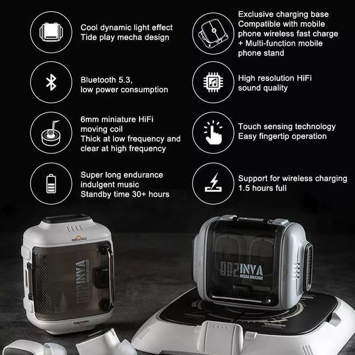 BowLift | Space Capsule Wireless Gaming Earbuds