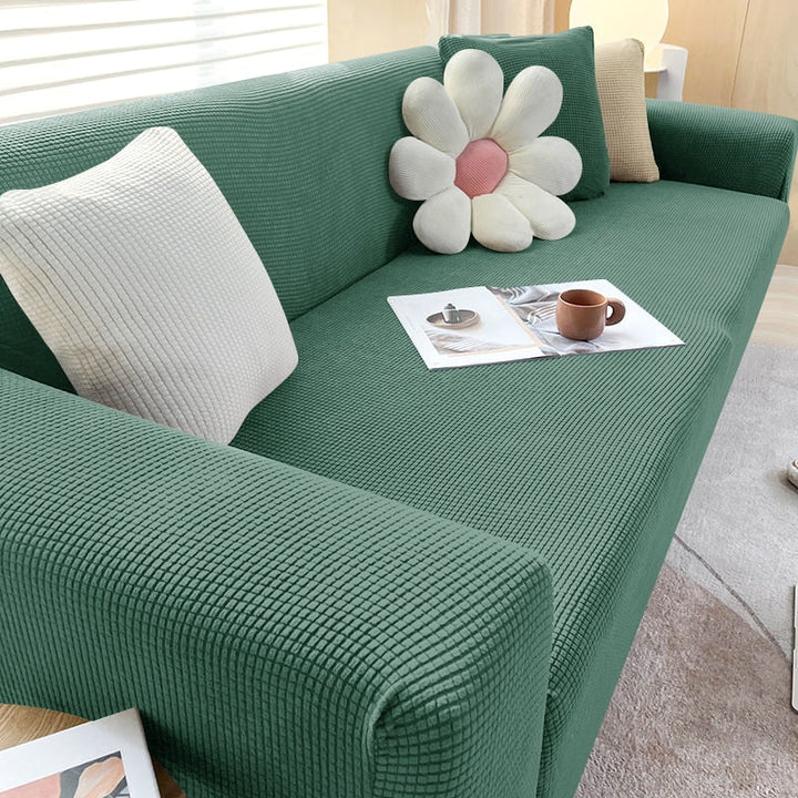 BowLift | Textured Stretch Sofa Cover | Non-Slip, Machine Washable & Protective for 1-Seater, 2-Seater, and 3-Seater Sofas