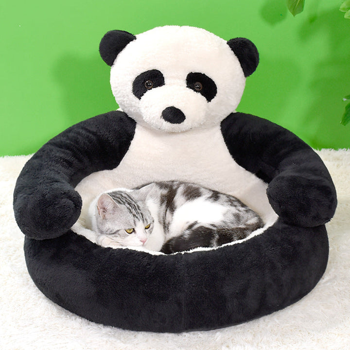 BowLift | CuddleCub - Winter plush dog bed in bear shape