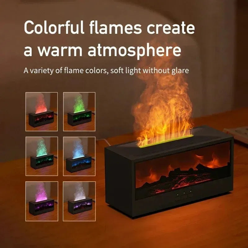 Fireplace Flame Mist Humidifier | Bowlift