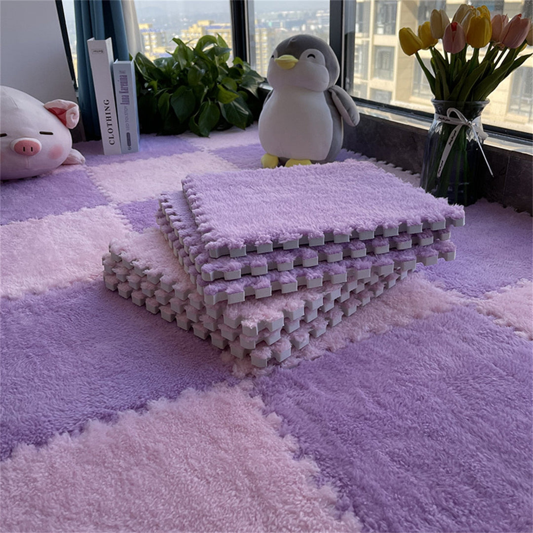 DIY Winter Plush Puzzle Mat | Bowlift
