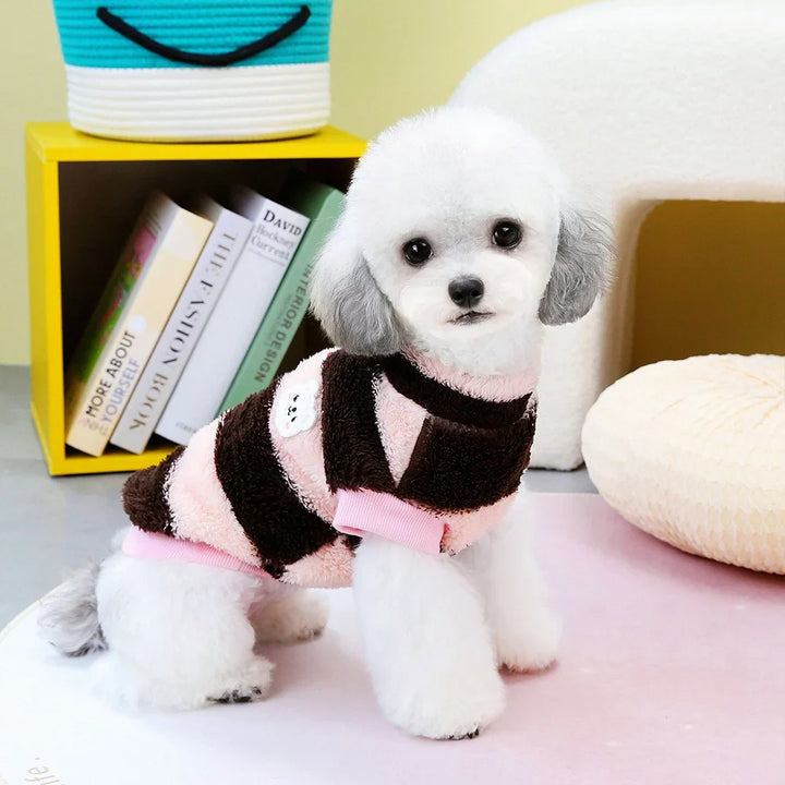 Warmer fleece dog sweater for small dogs Bowlift
