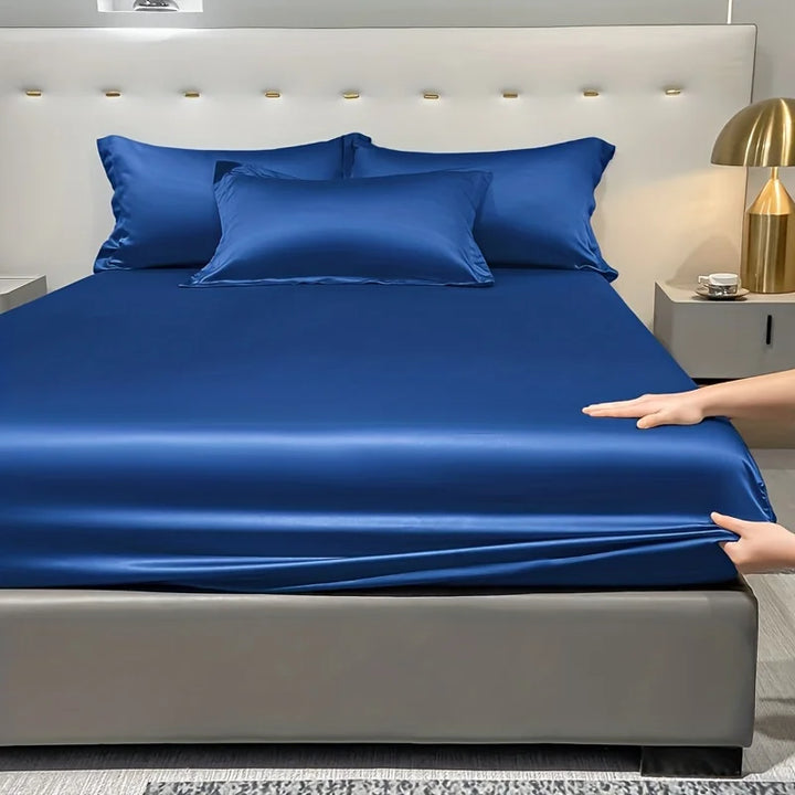 BowLift | SatinDreams Luxury Fitted Sheet | Silky Satin Bed Sheet | Breathable & Cooling | Wrinkle-Free | Easy Care
